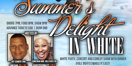 A Summers Delight in White Hosted by Comedian Coco of 105.9 FM primary image