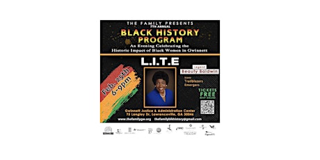 The Family Black History Program 2022 tickets
