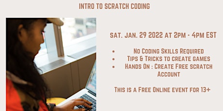 Intro to Scratch Coding 13+ tickets