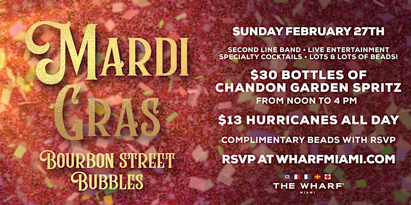Mardi Gras Bourbon Street Bubbles