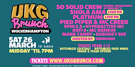 UKG Brunch - Wolverhampton tickets
