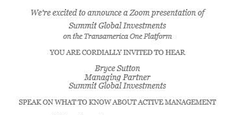 Summit Global Investments tickets
