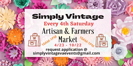 Driver Village Artisan & Farmers Market - 4th Saturdays tickets