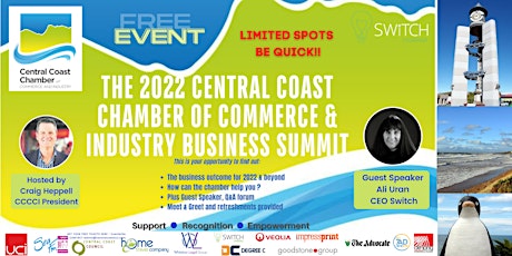 The 2022 Central Coast Chamber of Commerce & Industry Business Summit tickets