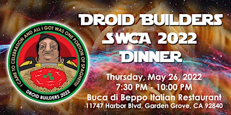 SWCA2022 DroidBuilders Dinner tickets