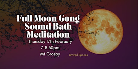 Full Moon Gong Sound Meditation tickets