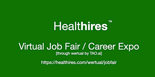 Imagen principal de #Healthires Virtual Job Fair / Career Expo Event #Montreal