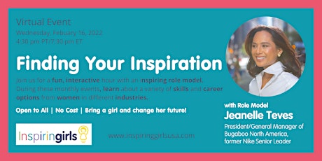 Finding Your Inspiration with Jeanelle Teves tickets