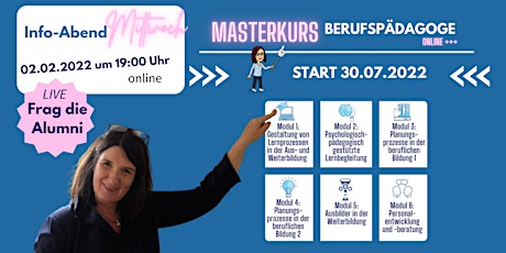 Info-Abend Berufspädagoge Online Masterkurs Tickets
