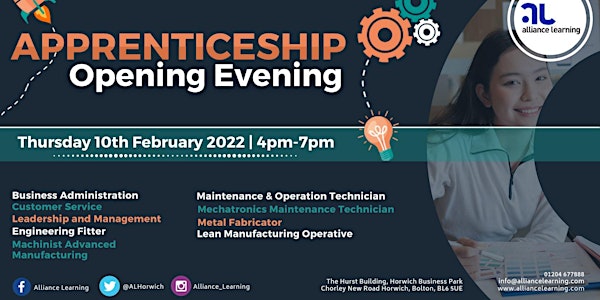 Apprenticeship Open Evening 2022