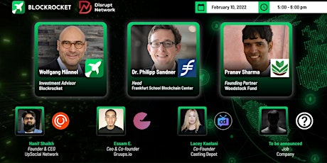 BLOCKROCKET’s Monthly Startup Pitch: February 2022 tickets