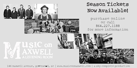 Music on Maxwell Fall 2016 Season Tickets primary image