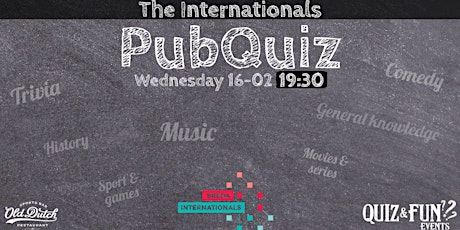 The internationals PubQuiz | Breda tickets