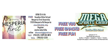 FREE VACATION BIBLE SCHOOL primary image