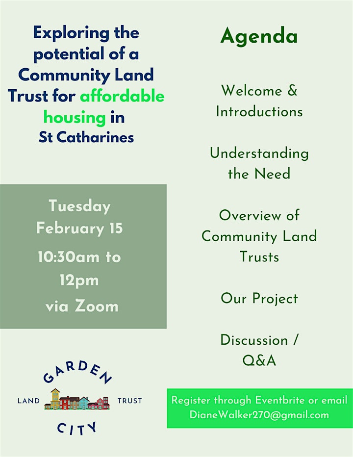 Exploring a Community Land Trust for Affordable Housing in St Catharines image