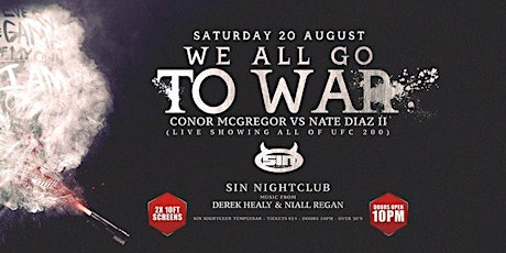 UFC 202 - Sin Dublin - McGregor vs Nate Diaz 2 [LIVE Viewing] primary image