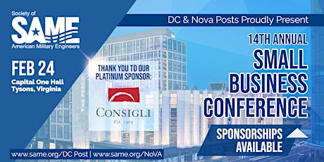 SAME DC & NoVA Posts: Feb. 24 Small Business Conference tickets