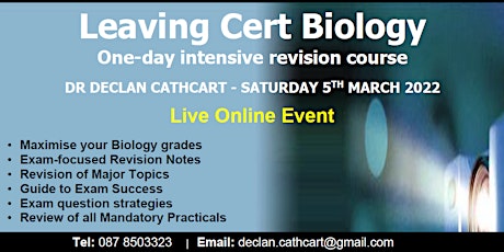 Leaving Cert Biology Revision - One-Day Crash Cour