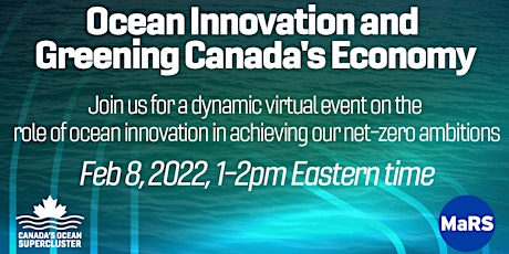 Ocean Innovation and Greening Canada's Economy tickets