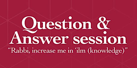 Question & Answer Session tickets