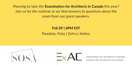 Road to ExAC 2022 (Examination for Architects in Canada) tickets