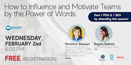 How to Influence and Motivate Teams by the Power of Words tickets