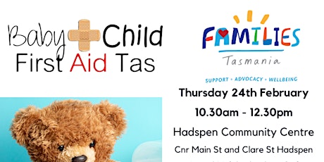 Baby & Child First Aid Tas - Hadspen Community Centre tickets