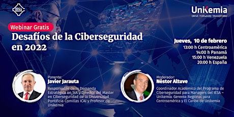 Webinar: Desafíos de la Ciberseguridad en 2022 entradas