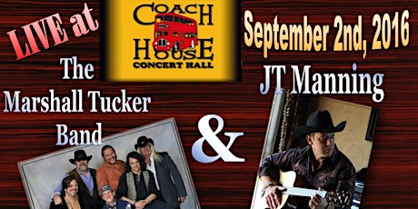 The Marshall Tucker Band & JT Manning Live primary image