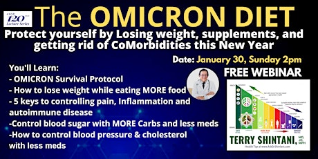 The Omicron Diet: Sunday, January 30, 2pm HAWAII  time tickets