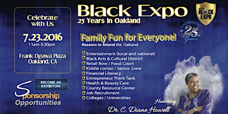 25th Anniversary Black Expo in Oakland, Honoring Dr. C. Diane Howell primary image