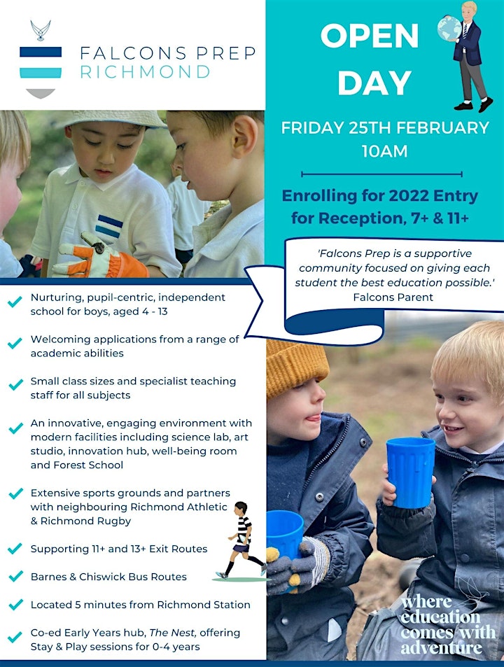 Falcons Prep Open Day 25th February image