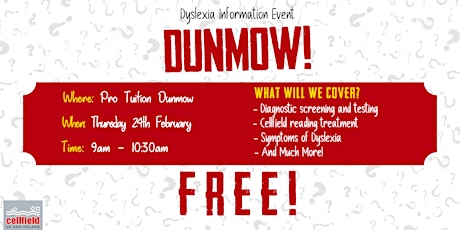 Cellfield Information Event - Dunmow primary image