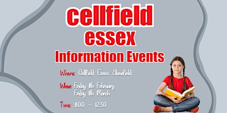 Cellfield Information Event - Shenfield primary image