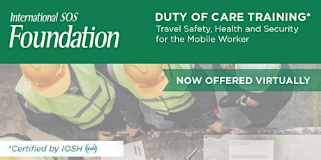 Safety, Health and Security for the Mobile Worker | 24-28 October primary image