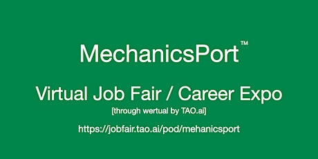 #MechanicsPort Virtual Job Fair / Career Expo Event #DC #IAD