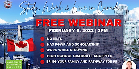 FREE WEBINAR: STUDY AND SETTLEMENT YOUR CARRER IN CANADA tickets
