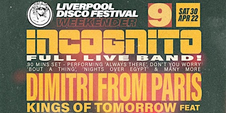 Liverpool Disco Festival  9  ft. Incognito (full band), Dimitri From Paris primary image