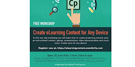 Free Workshop: Create eLearning Content for Any Device primary image