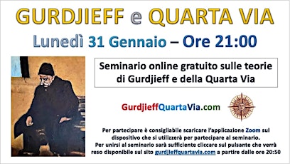 Seminario su Gurdjieff e sulla Quarta Via tickets