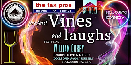 The Tax Pros presents Wine & Laughs at Dakoda's Comedy Lounge tickets