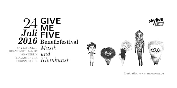 GIVE ME FIVE Benefizfestival - Musik und Kleinkunst