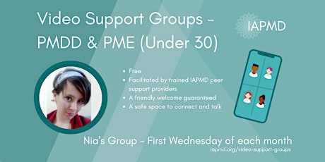 IAPMD Peer Support For PMDD/PME - Nia's Under 30 Group tickets