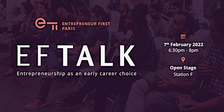 EF Talk - Entrepreneurship as an early career choice billets