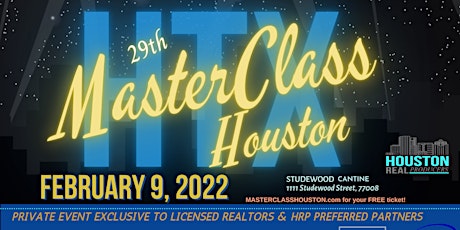 Masterclass Houston - Feb  2022 tickets