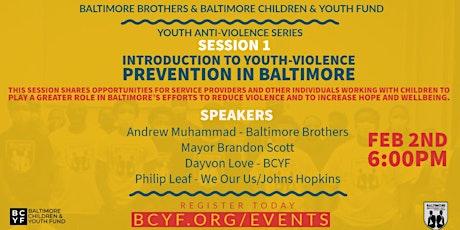Introduction to Youth-Violence Prevention in Baltimore tickets