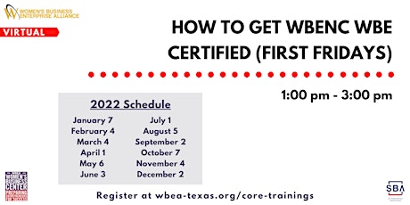 How To Get WBENC WBE Certified(First Fridays) tickets