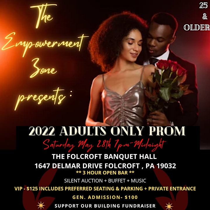 - 2022 ADULT PROM - EMPOWERMENT ZONE FUNDRAISER **MEMORIAL DAY WEEKEND** image