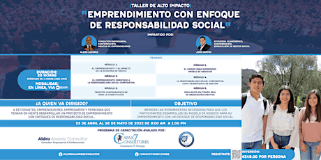 Imagen principal de Emprendimiento con Enfoque de Responsabilidad Social