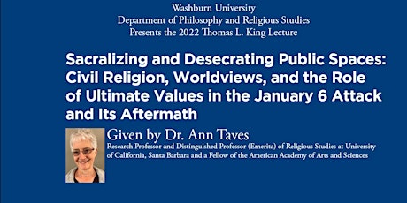 T.L. King Lecture in Religious Studies with Dr. Ann Taves primary image